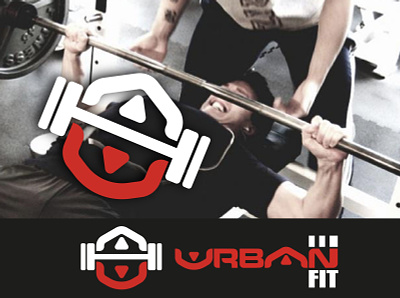 UrbanFit ::: Urban Fit Logo concept body bodygym fit fitness gym logo logos muscles urban weights