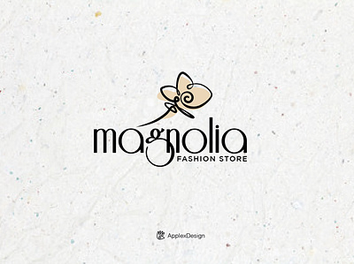 Magnolia Fashion Store branding design fashion fashionstyle flower graphic design illustration logo magnolia vector