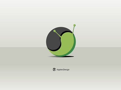 Green Yin Yang animal branding design green greenworld illustration italy logo logos slowly snail vector yinyang