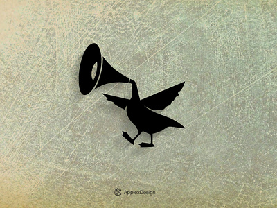 DuckDisco ::: Music is not noise "Logo on sale" animal branding design disco duck farm gramophone grunge illustration logo logos music noise vector дизайн дизайн логотипа логотип