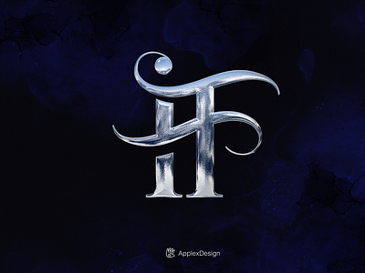 IHF logo concept branding design f h i ifh ihf illustration logo logos monogram typo typography vector