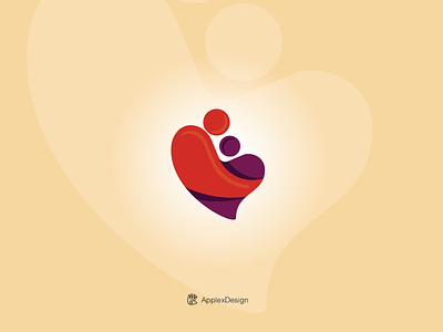 Hug of Love - Logo concept branding design heart hug illustration logo logos love people vector
