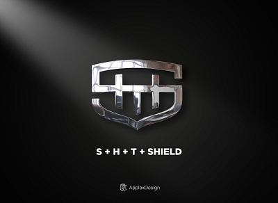 SHT Shield :: Logo concept on sale branding design graphic design illustration lettering logo logos monogram shield sht typo vector