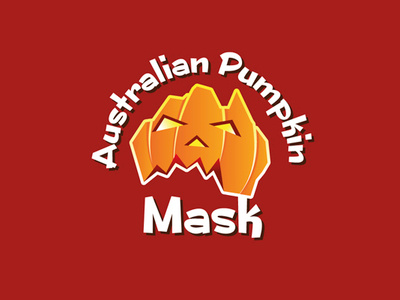 Australian Pumpkin Mask logos logo vegetable funny ghost halloween pumpkin mask australian australia