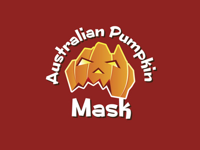 Australian Pumpkin Mask australia australian funny ghost halloween logo logos mask pumpkin vegetable