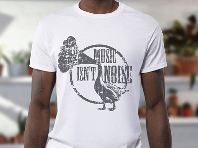 Music isn't noise design duck mockup music noise project tshirt wip
