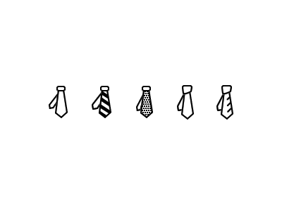 It's all about stylishness icon icons minimal tie white