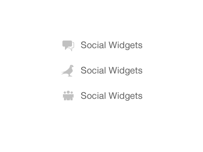 Social Widgets