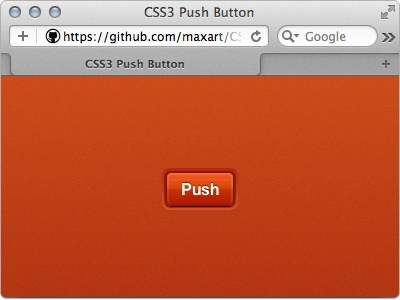 CSS3 Push Button