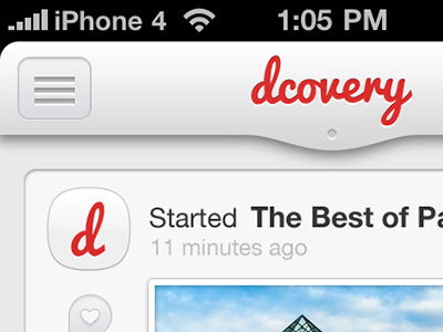 Dcovery app dcovery grey iphone red