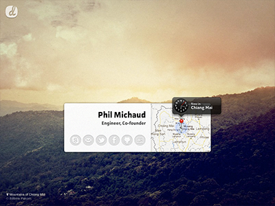 Dcovery - Phil bio businesscard dcovery page web