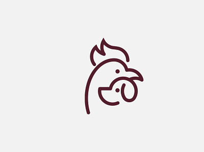 Rooster and Dog branding concept design dog flat graphic graphic deisgn icon logo minimal minimalist rooster typography vector