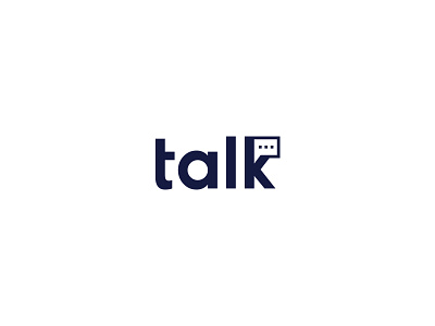Talk branding concept design flat graphic graphic deisgn icon illustration logo minimal minimalist talk talk bubble typography vector