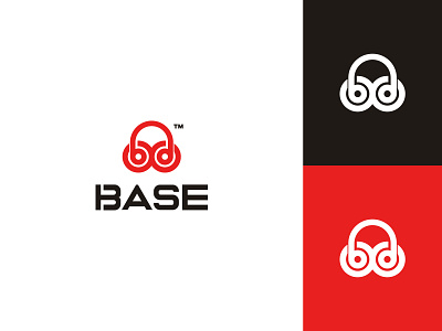 Base base branding concept design flat graphic graphic deisgn headphone icon logo minimal minimalist typography vector