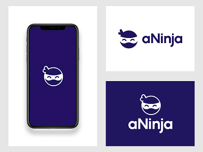 aNinja branding business design dribbble flat graphic graphic deisgn icon logo minimal minimalist ninja ninja mascot logo design sales software vector