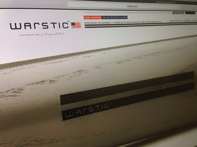 Warstic Bat Co web design update america baseball bats web design