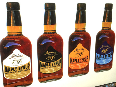 Fansler's Norcal Sugarhouse Organic Maple Syrup Blend branding log design packaging design