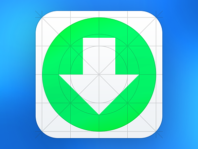 Download iOS7 Grid system Icon Template