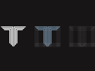 Personal logo letter "T" grid brand design flat grid grid design logo logotype minimal vector