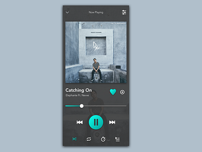 Day 9 - Music Player daily 100 challenge dailyui 009