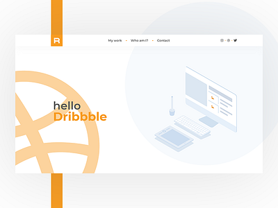 Hello Dribbble! debut ui