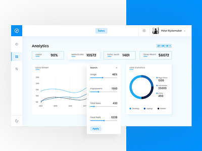 Analytics Dashboard UI