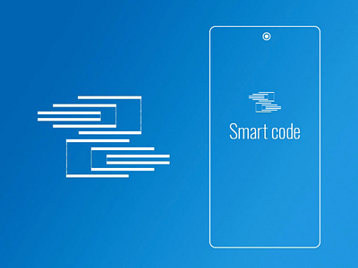 Smart code - app logo app branding code coding design icon illustration logo logotype programming