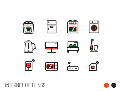 Internet of things - app icons app collection icon icon design icon set icons iconset internet of things mobile smart home wi fi