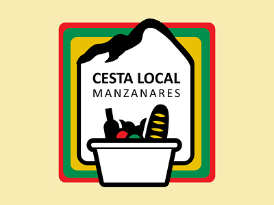 Cesta Manza basket bread fruit logo manzanares mountain wine