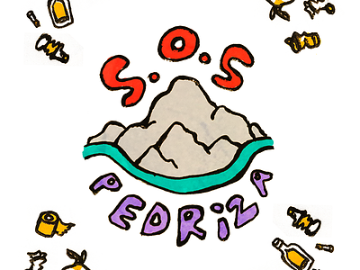 Sos Pedriza logo mountain sos trash