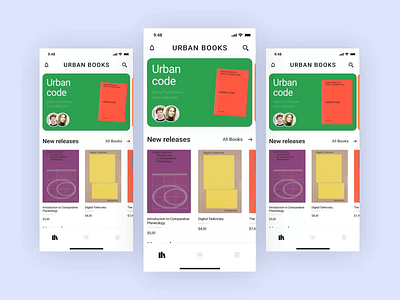 Bookstore Animation aftereffects app books design figma mobile motion principle ui