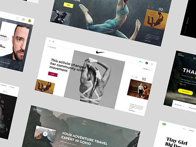 Debut Reel animation brand ecommerce interactive minimal motion sport transition ui ux webdesign