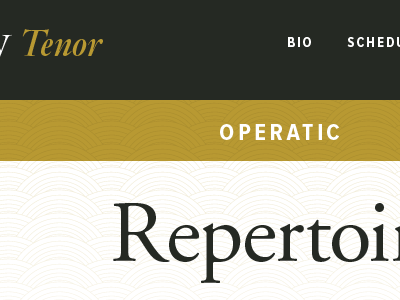 Tenor adobe garamond classical music opera opera singer tenor web design
