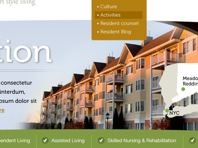 Assisted Living Community assisted living retirement homes web design