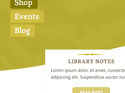 Library Notes library non profit web design website