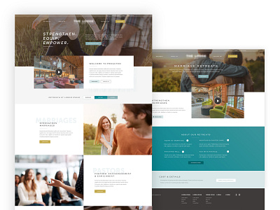 Retreat Website Sneak Peek art direction uiux web design