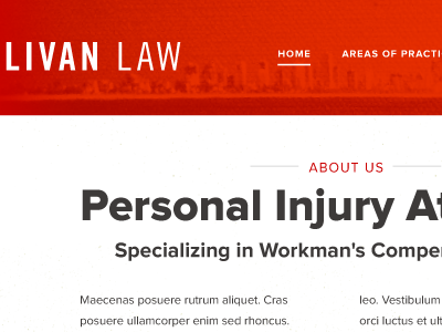 Law Web Typography