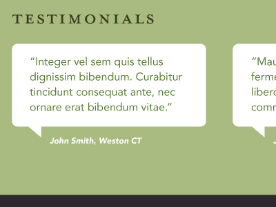 Testimonials avenir landscape architects mrs. eaves testimonials web design