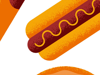 hotdog design illustration vector