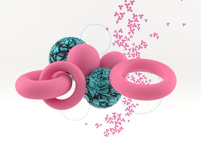 Pink 3d 3d design 3dart cinema 4d design graphic art