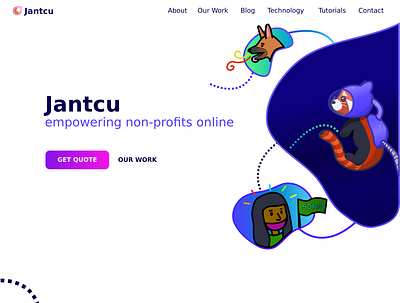 Jantcu.com design illustration inkscape red panda web design