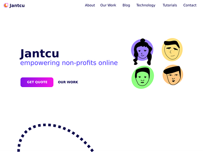 Jantcu.com illustration inkscape people web design