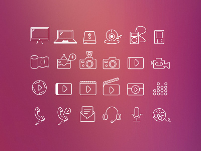 Swanky Outlines Icon Set gui kit icon set icons outlines vector