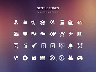 Gentle Edges Icon Set free gui kit icons icons set