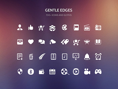 Gentle Edges Icon Set free gui kit icons icons set