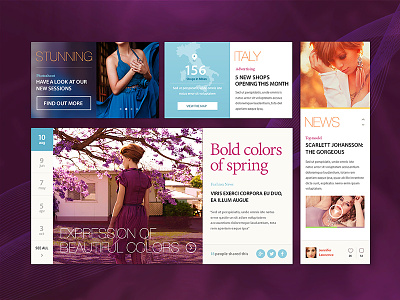 Fashion Ave. - eCommerce GUI Kit buttons calendar ecommerce gui knob pixelkit pricing ui kit