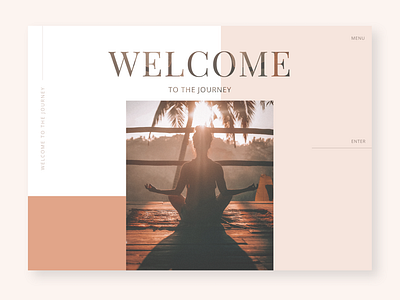 Meditation landing page concept