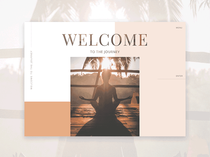 UI Animation - Meditation Landing Page Concept