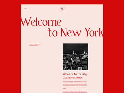 NY Editorial design editorial editorial design landing page new york visual design