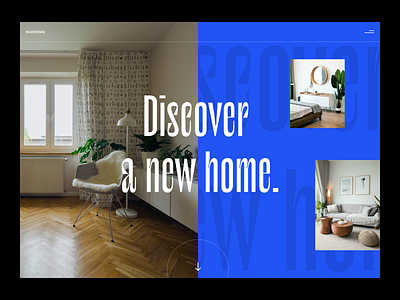 Nuhome apartment branding design home landing page ui visual design